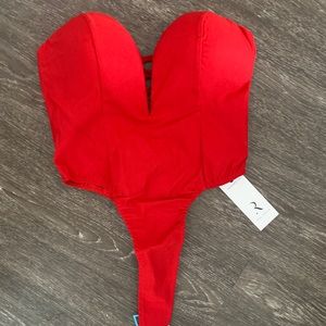 ASOS red body suit